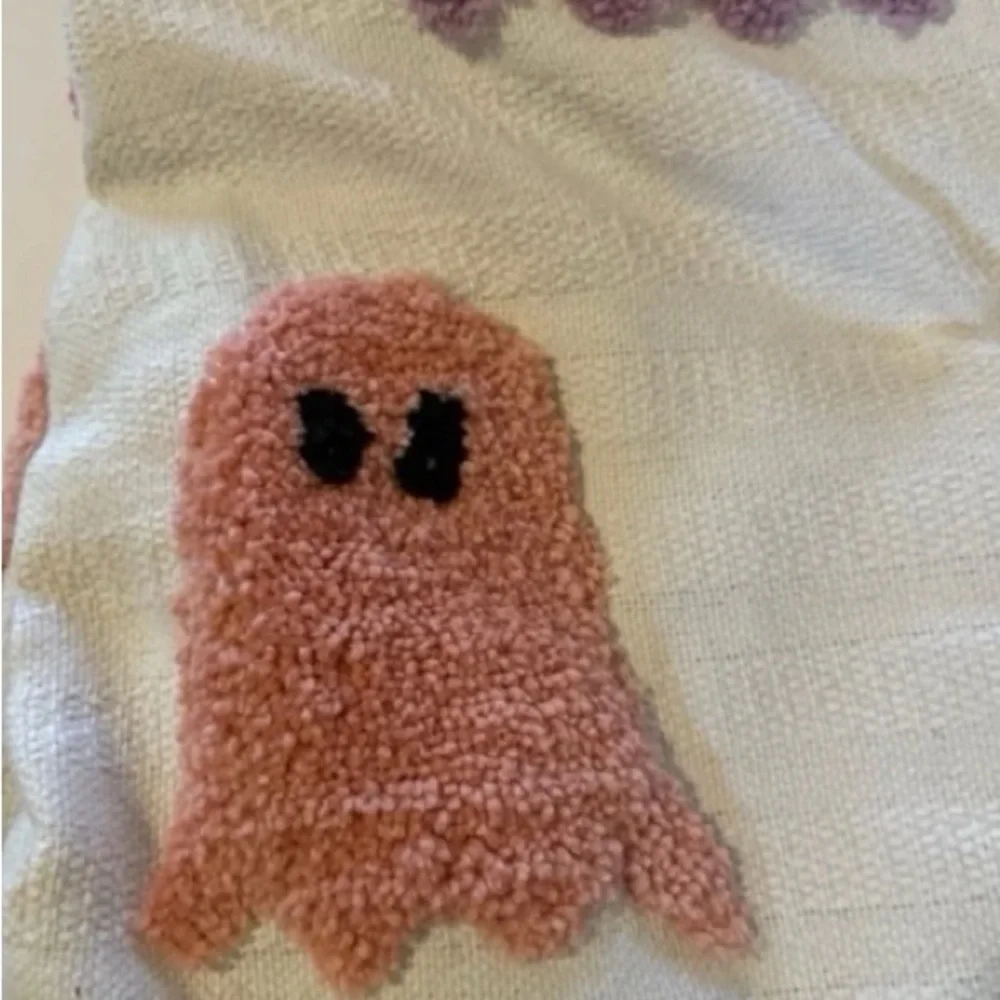 Rachel Zoe Pink Purple Ghost Summerween Blanket